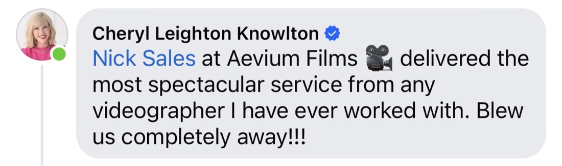 Client testimonial